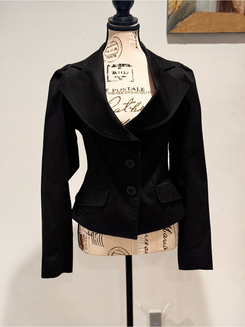 Vivienne Westwood Black Fitted Two-Button Blazer